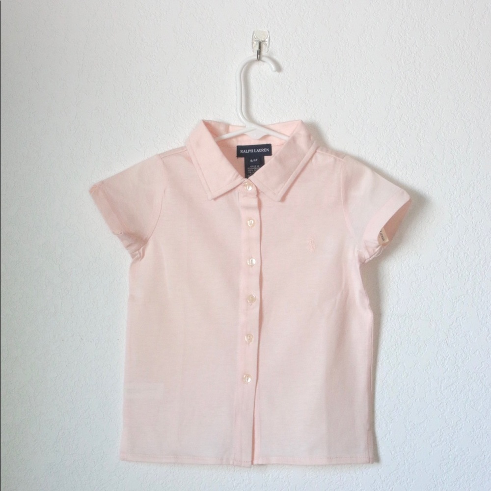 YOUTH NWT Ralph Lauren Girls Pink Top Sz: 4